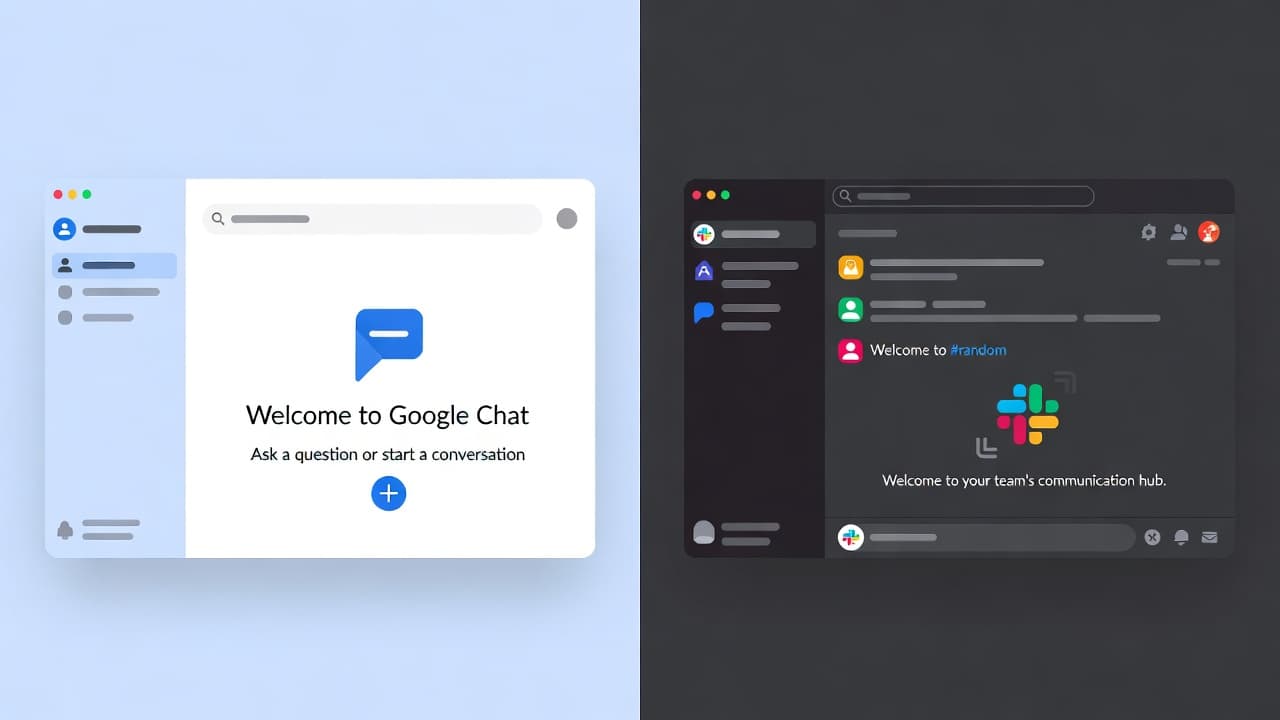 Google Chat vs Slack usability