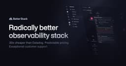 Better Stack - 30x cheaper than Datadog, Exceptional support logo