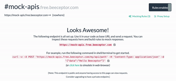 Mock API Server | Free REST &amp; SOAP API Mocking Tool | Beeceptor logo
