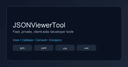 JSONViewerTool | Online JSON Viewer, Formatter &amp; Editor (Fast, Client-Side) logo