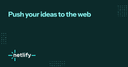 Push your ideas to the web | Netlify logo