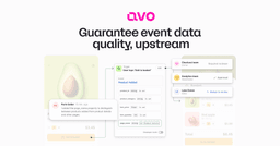 Avo: Guarantee event data quality upstream logo