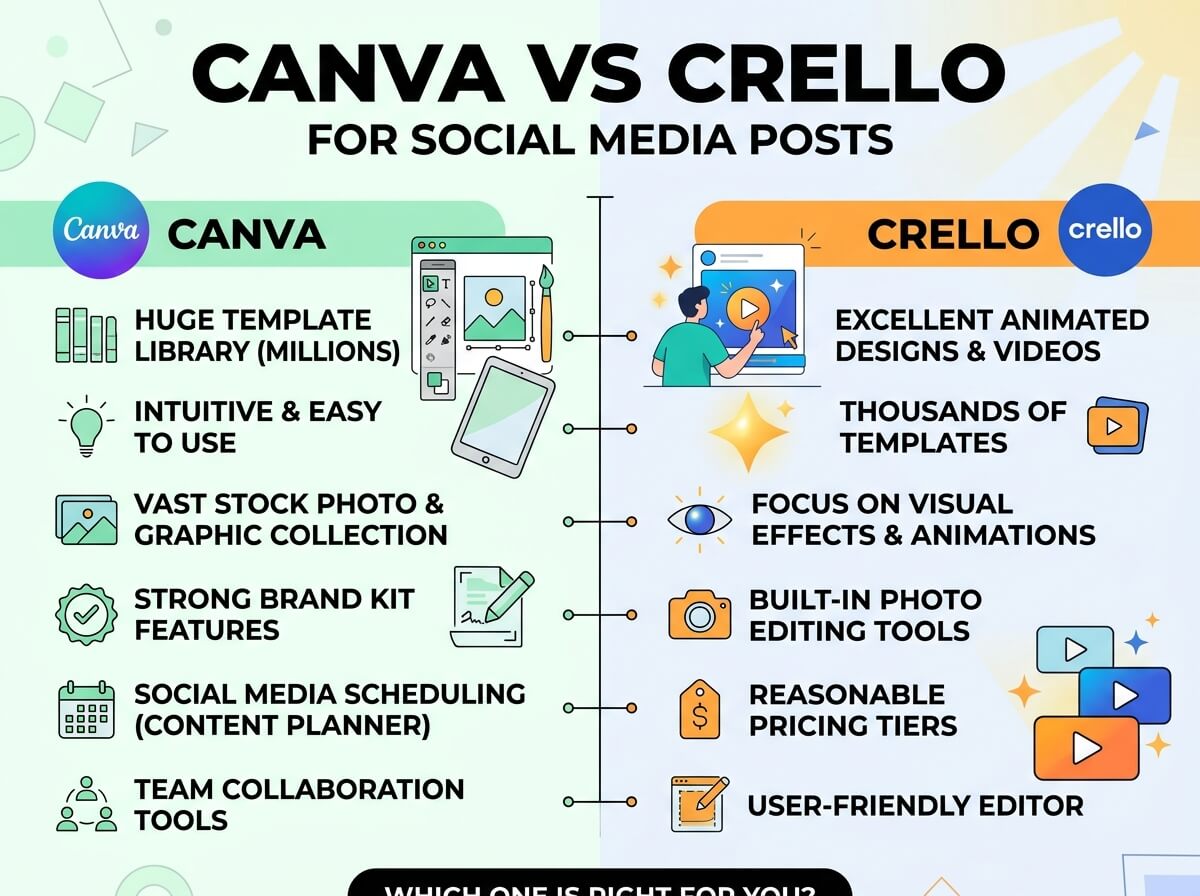 Canva vs Crello for Social Media Posts: Which Design Tool Wins?
