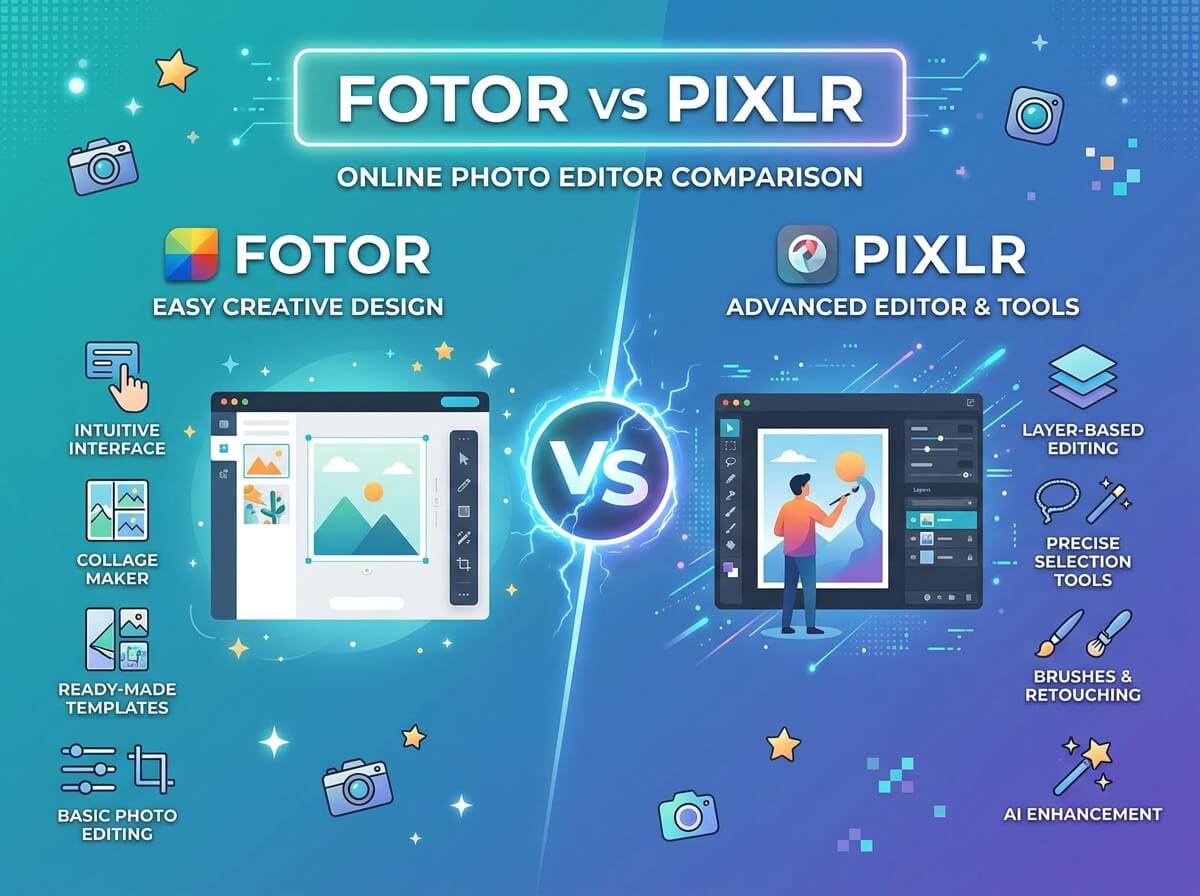 Fotor vs Pixlr: Which Online Image Editor Should You Choose?