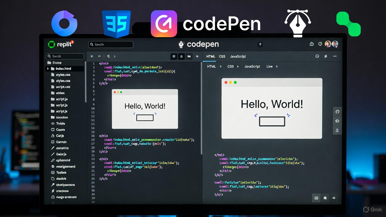 Replit vs CodePen for Beginners